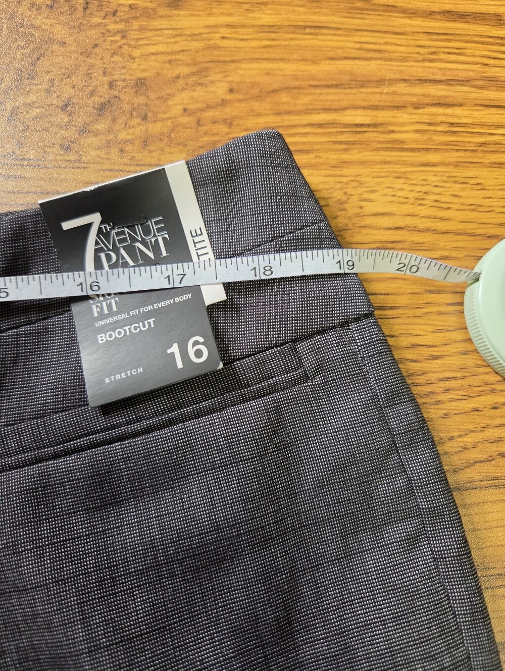 NWT Bootcut New York & Co. Black/gray Plaid Dress Pants Size 16P - Picture 8 of 11